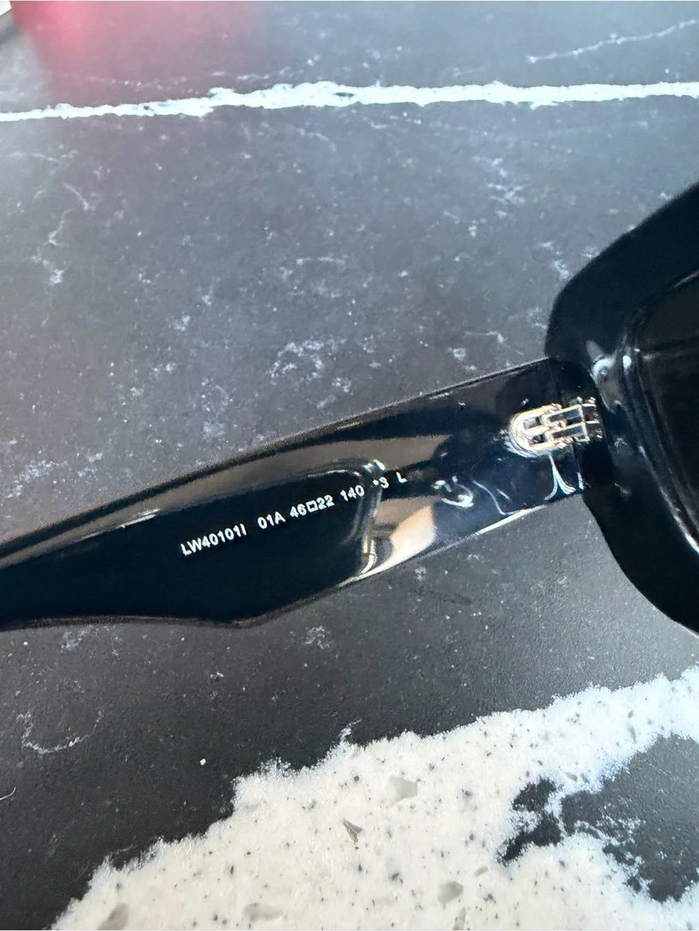 Loewe Black Rectangular Women's Sunglasses